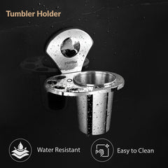 Plantex Royal Stainless Steel Tooth Brush Holder/Tumbler Holder/Toothbrush Holder for Bathroom/Bathroom Accessories- (Chrome)-5