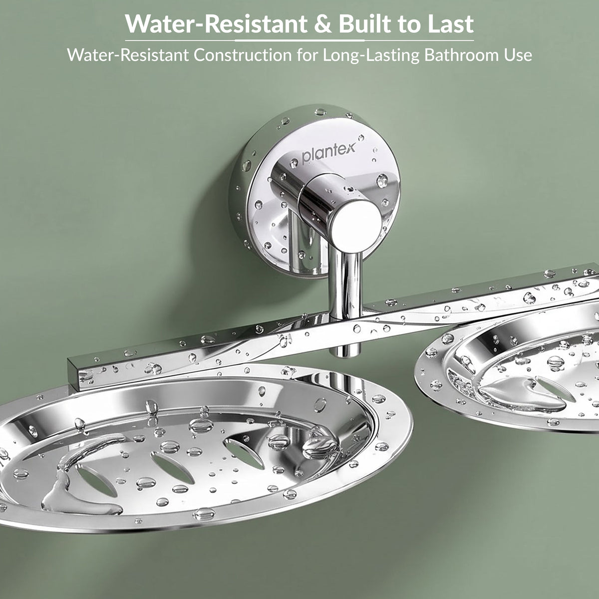 Plantex Stainless Steel Double Soap Holder for Bathroom/Soap Stand/Dual Soap Dish/Soap Storage/Bathroom Accessories - (Chrome)-4