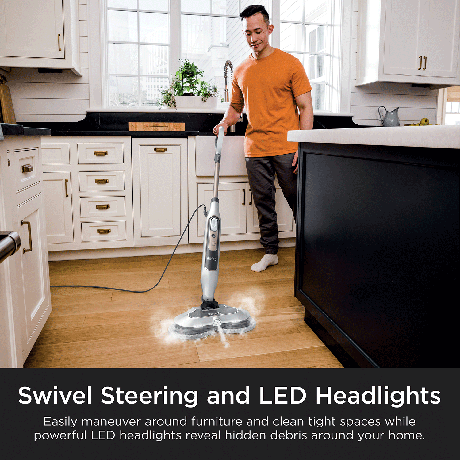 Shark Steam & Scrub Steam Mop (S8201) | Automatic Steam & Scrub