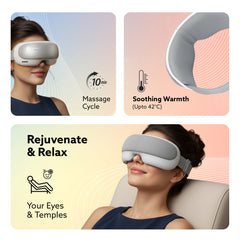 AGARO Elite Eye Massager with Air Compression, Rechargeable, Heat & Vibration-6