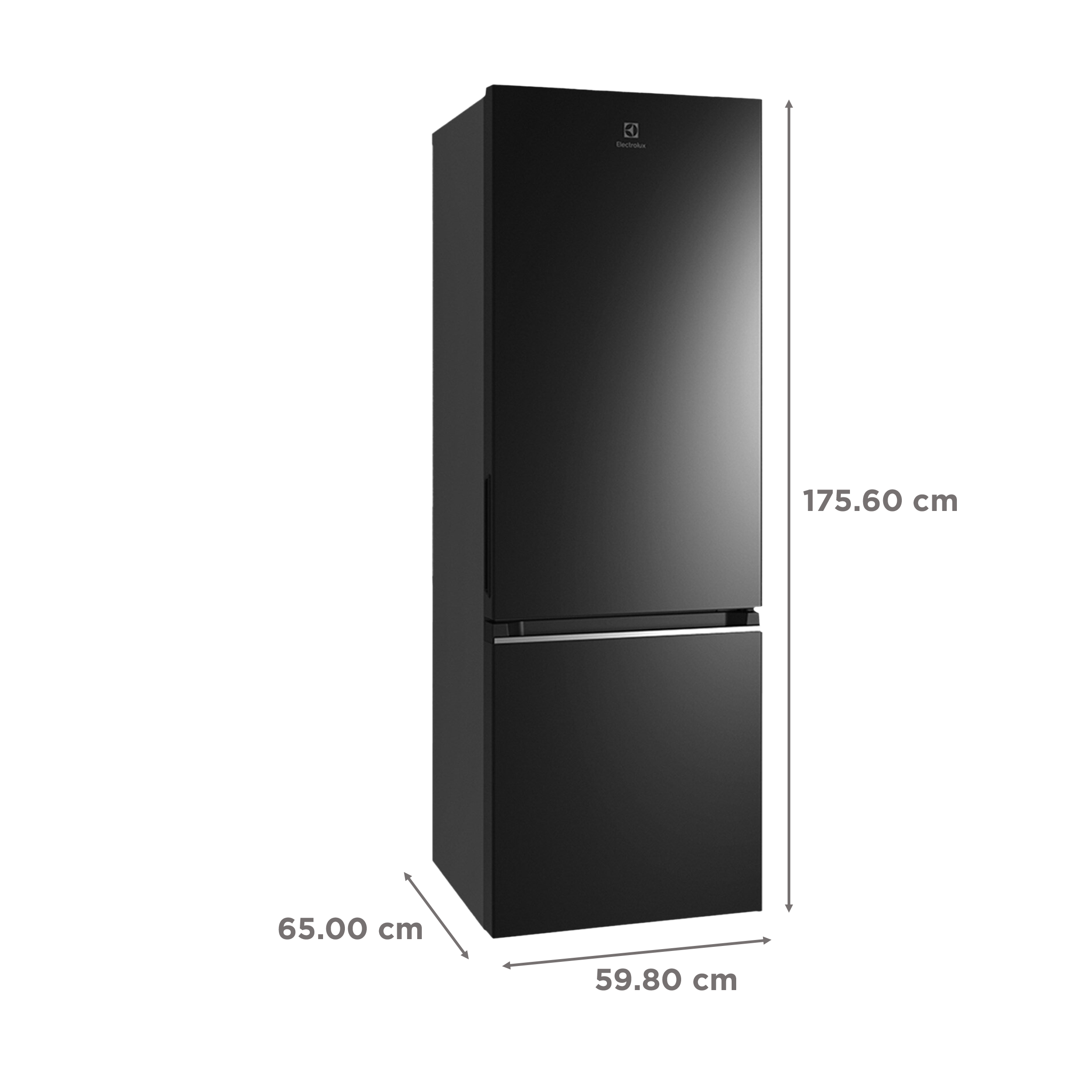 Electrolux UltimateTaste 300 335 Litres 1 Star Frost Free Double Door Bottom Mount Refrigerator with Door Alarm (EBB3702K-H, Glossy Black Steel)