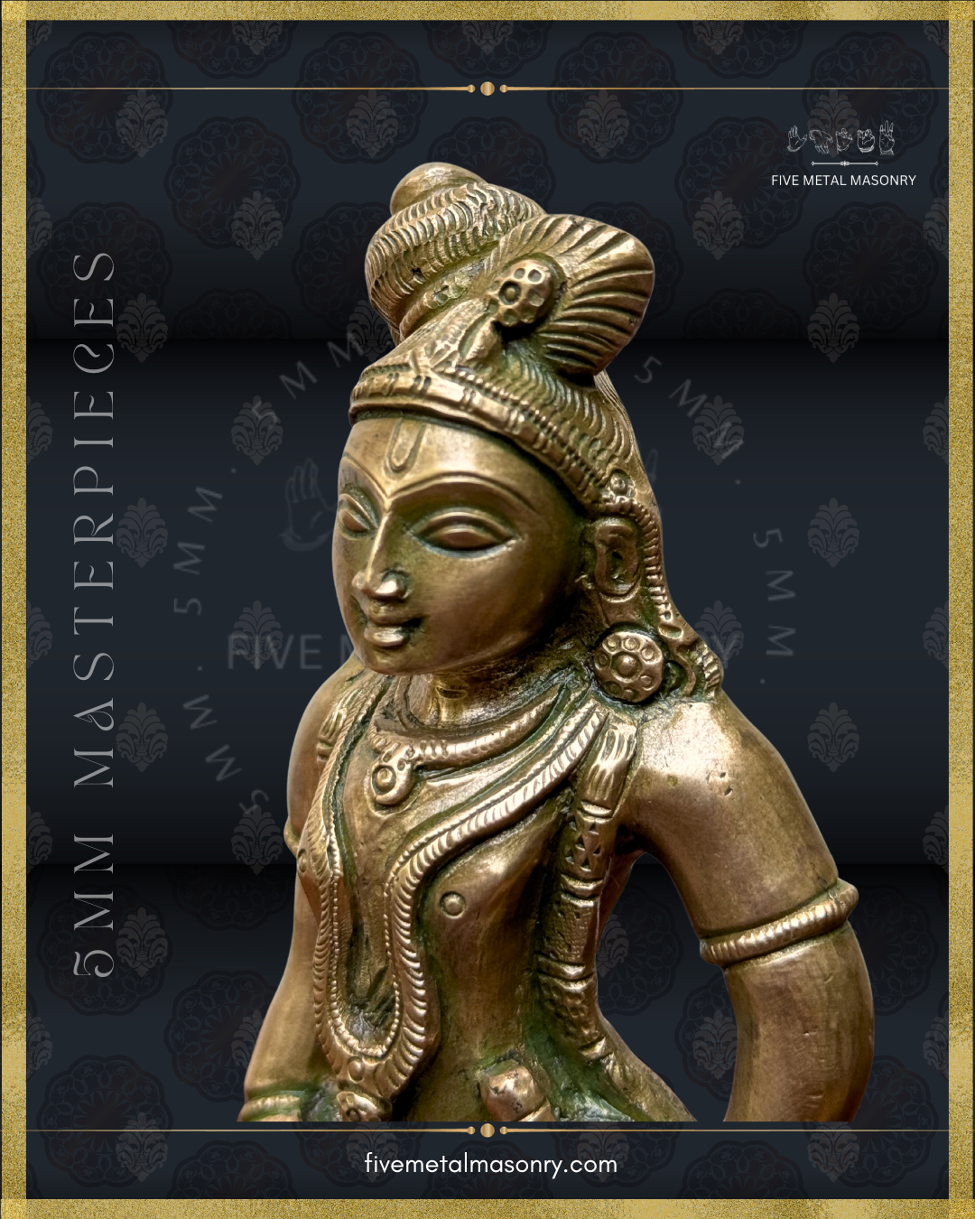 Krishna Panchaloha Bronze Icon - 8"-  Masterpieces Collection