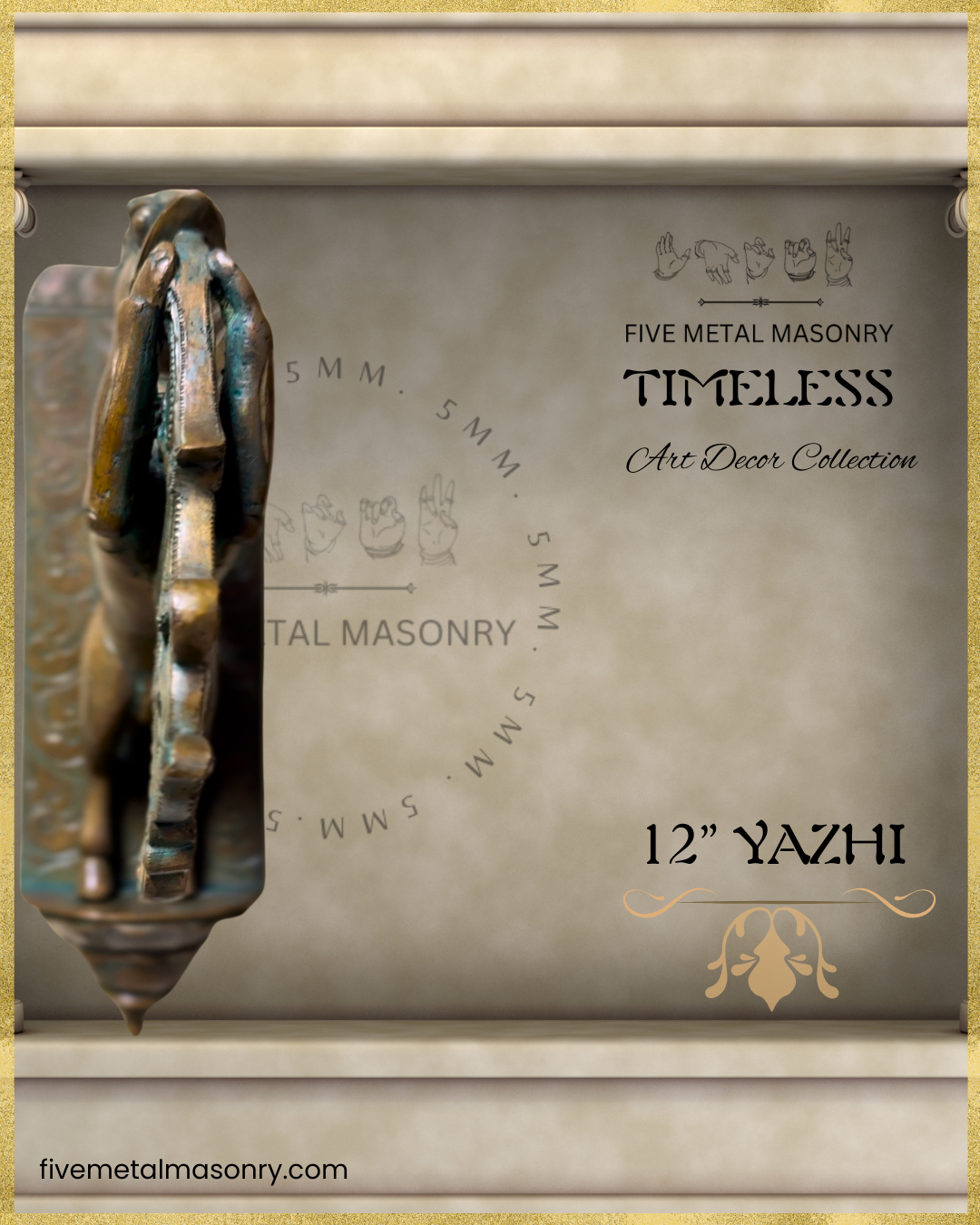 Yazhi Panchaloha Bronze Icon - 12"- Timeless Collection | Made to Order