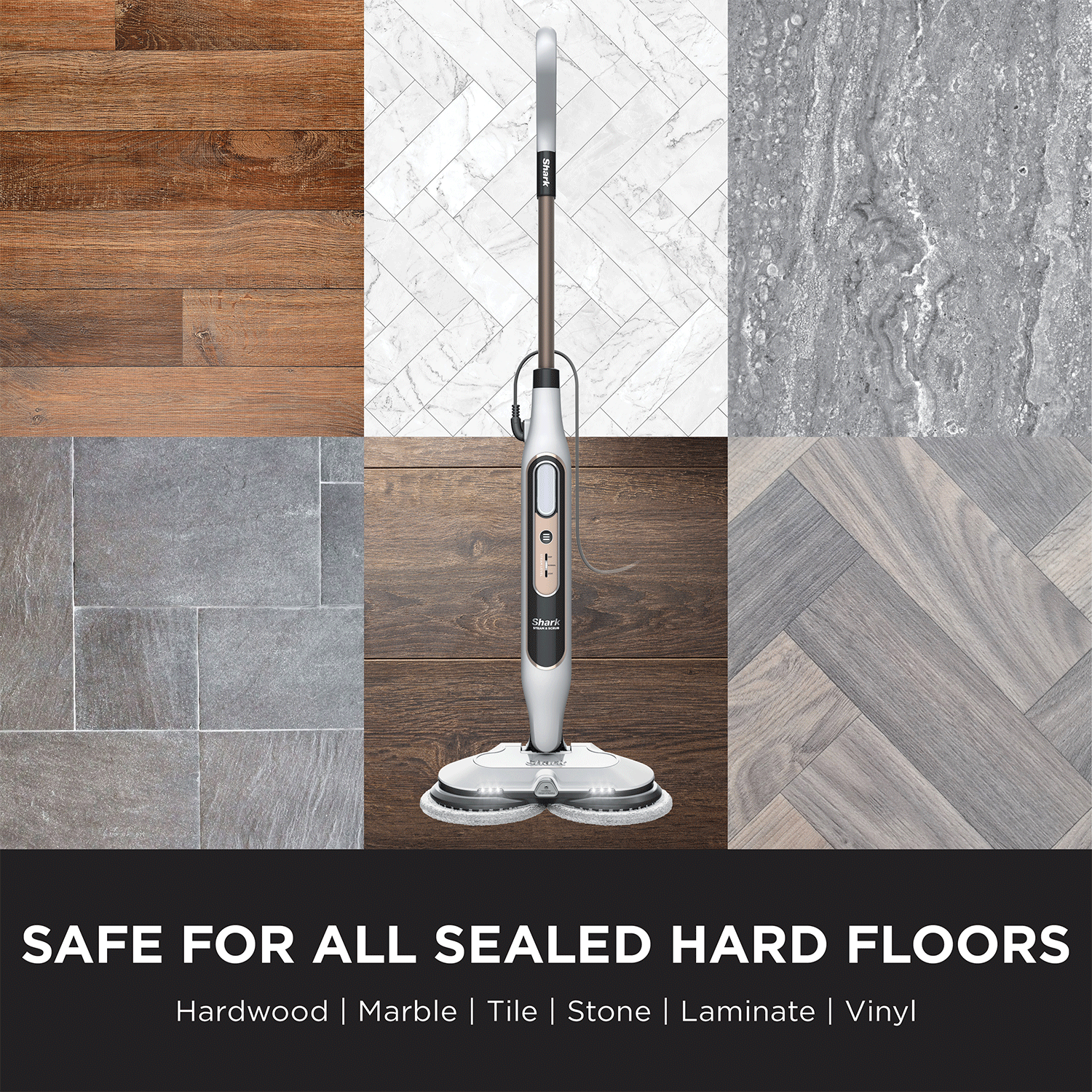 Shark Steam & Scrub Steam Mop (S8201) | Automatic Steam & Scrub