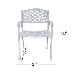 Ferri Cast Aluminium Garden Patio Single Seater Chair