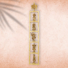 Brass Dashavatara / Vishnu Avatar Wall Hanging Set