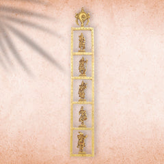 Brass Dashavatara / Vishnu Avatar Wall Hanging Set