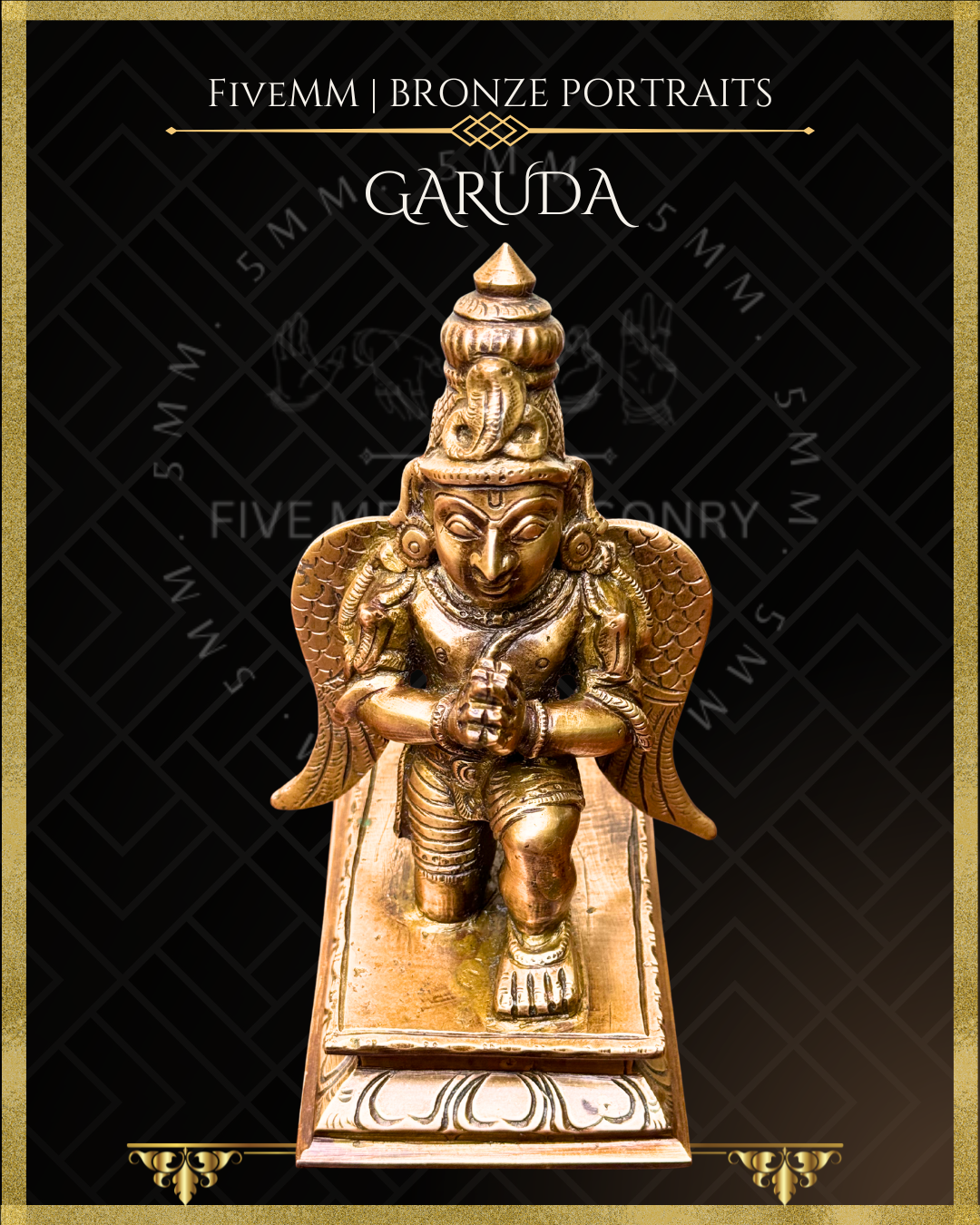 Garuda Panchaloha Bronze Icon - 6.5"