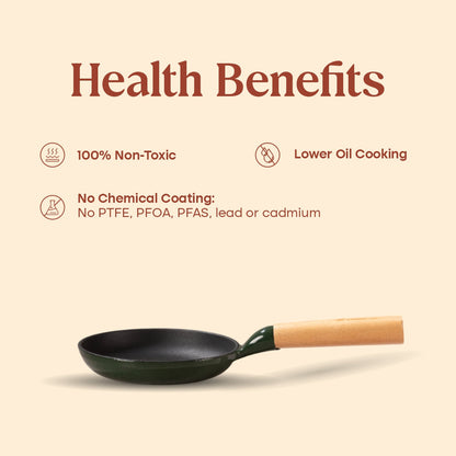 No. 6 Enamel Cast Iron Pan (16cm)