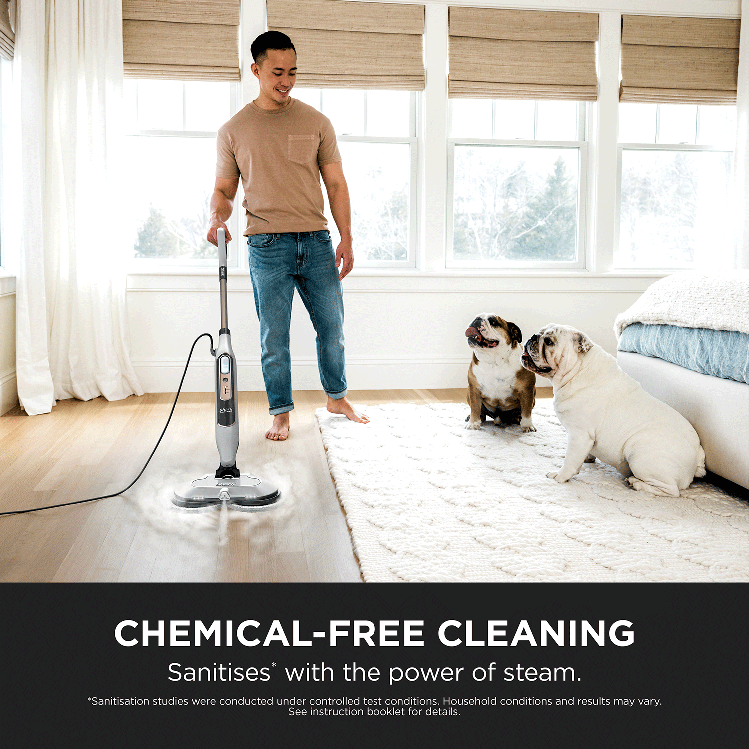 Shark Steam & Scrub Steam Mop (S8201) | Automatic Steam & Scrub