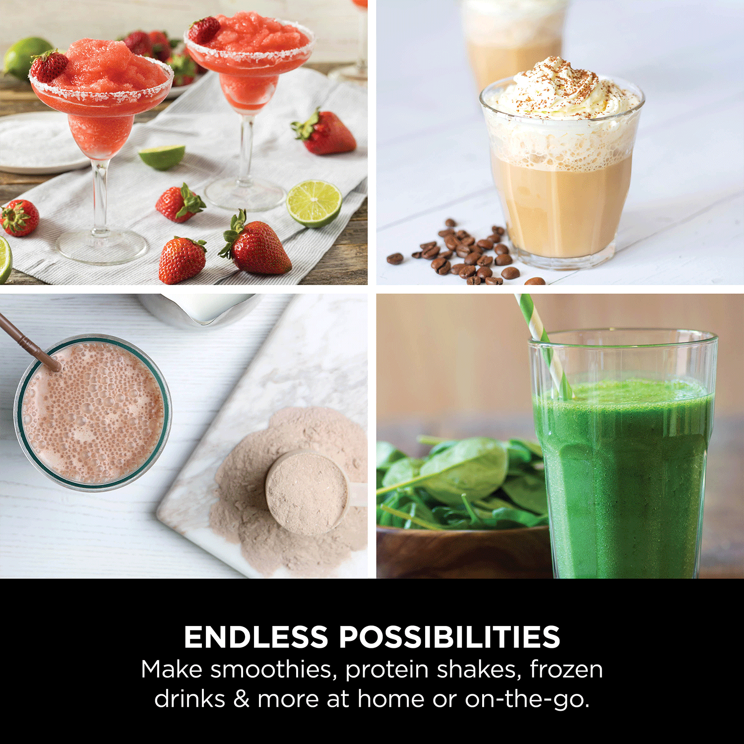 Ninja Blast Portable Cordless Blender (BC151IN) | 530ml, USB-C Rechargeable | Leak-Proof Lid