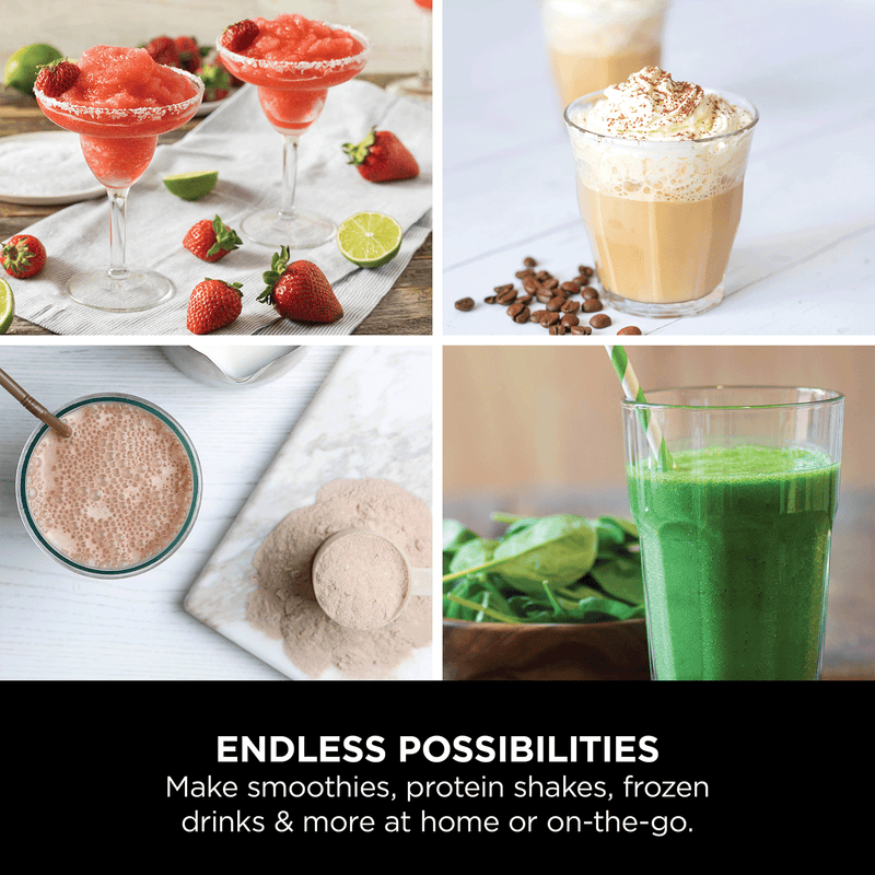 Ninja Blast Portable Cordless Blender (BC151IN) | 530ml, USB-C Rechargeable | Leak-Proof Lid