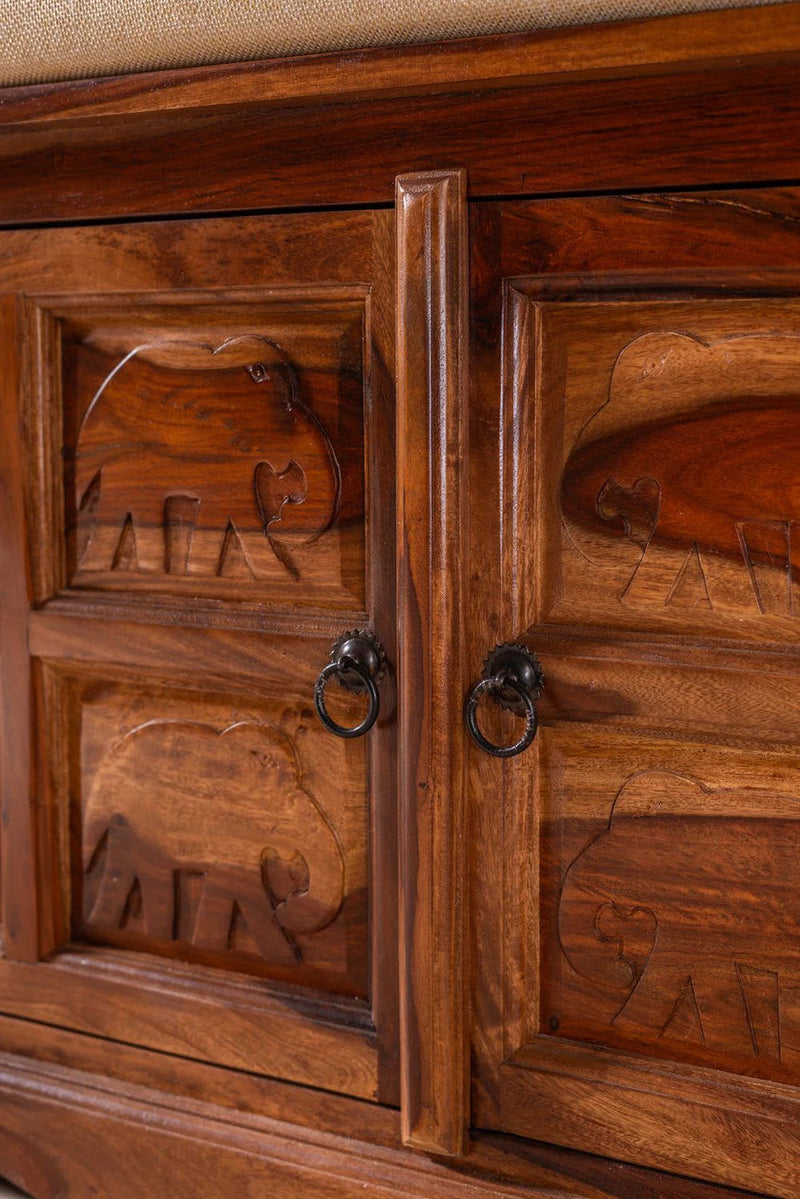 Sierra Hathi Storage Trunk with Cupboard