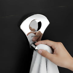 Plantex Royal Stainless Steel Robe Hook Cloth-Towel Hanger (Silver, Chrome)-5