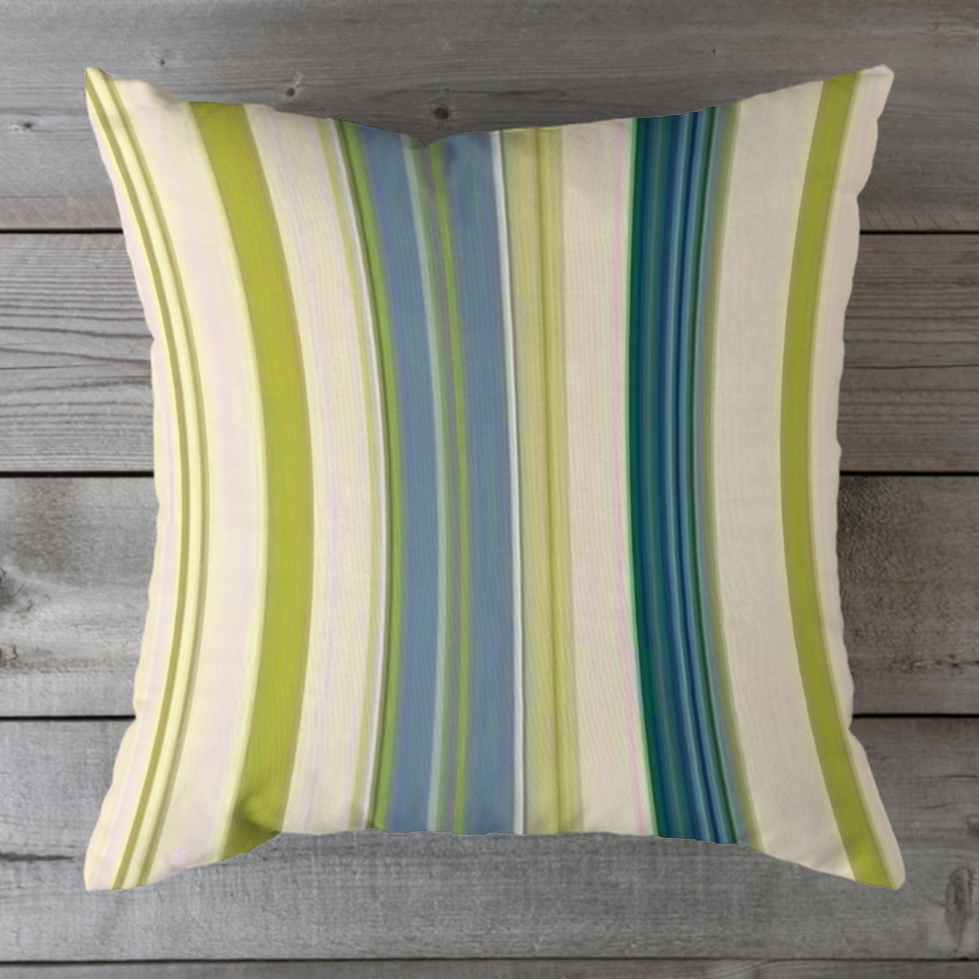 Outdoor Fabric Stripe Pillow Shade No 9
