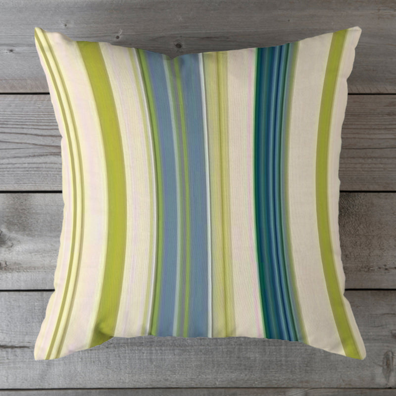 Outdoor Fabric Stripe Pillow Shade No 9