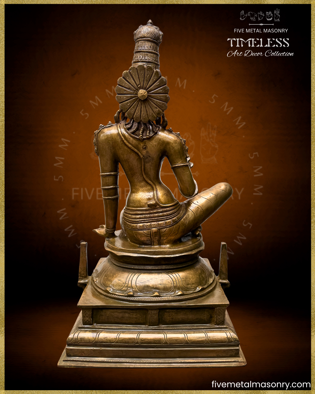 Parvati as Boga Shakti Panchaloha Bronze Icon - 21" - Timeless Collection