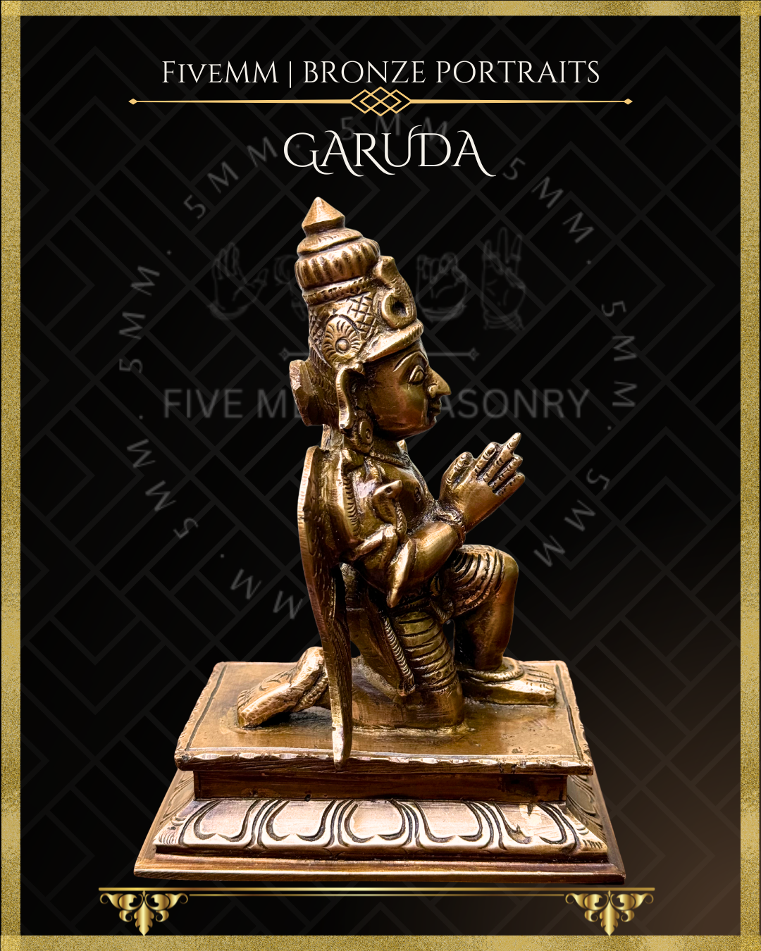 Garuda Panchaloha Bronze Icon - 6.5"