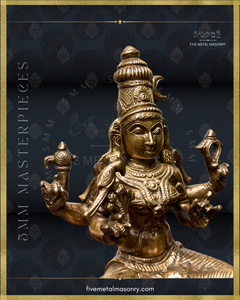 Kamakshi Panchaloha Bronze Icon - 10" with arch - Masterpieces Collection