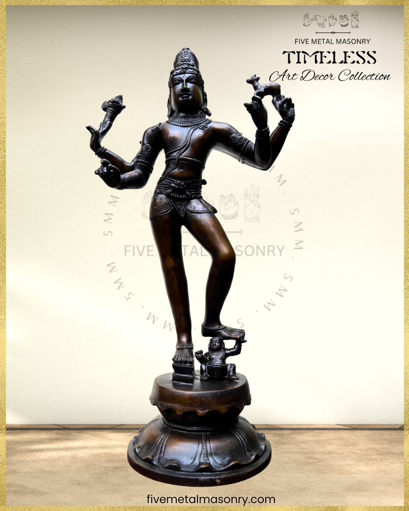 Tripurantaka Shiva Panchaloha Bronze Icon - 19" - Timeless Collection
