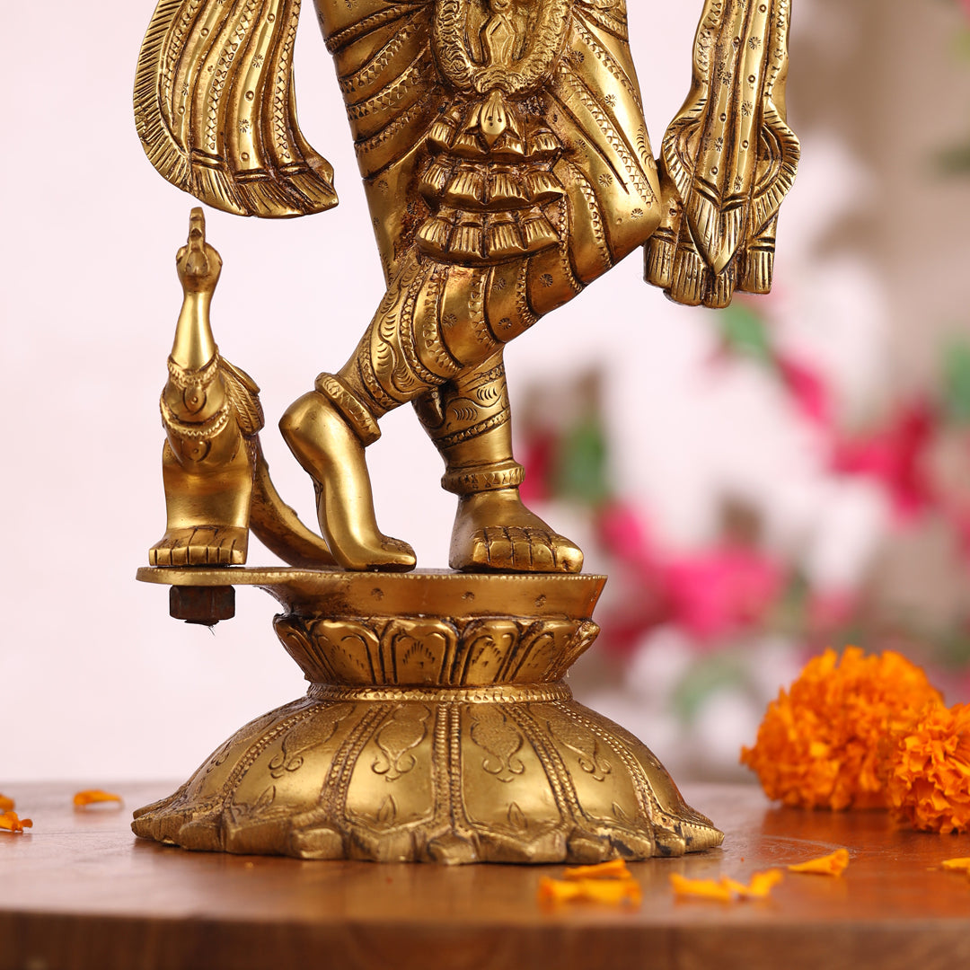 Brass Krishna Idol (18.5 Inch)