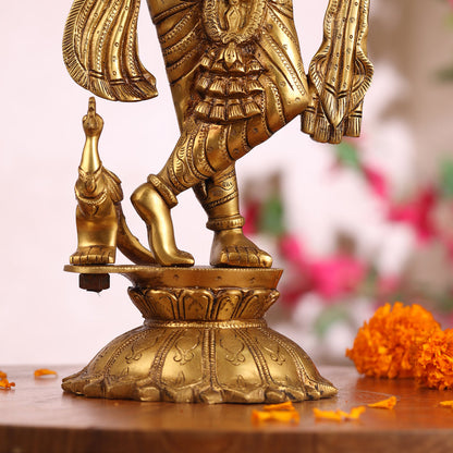 Brass Krishna Idol (18.5 Inch)