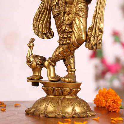 Brass Krishna Idol (18.5 Inch)