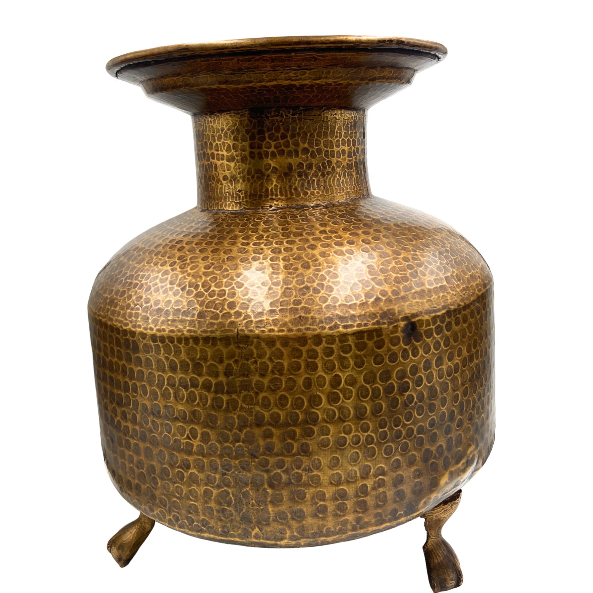 Bhunes Brass Antiques Planter Bowls | Decor Bowl | Pittal Ka Katora | Decorative Antique,Brown, 20 Inch, 1 Piece