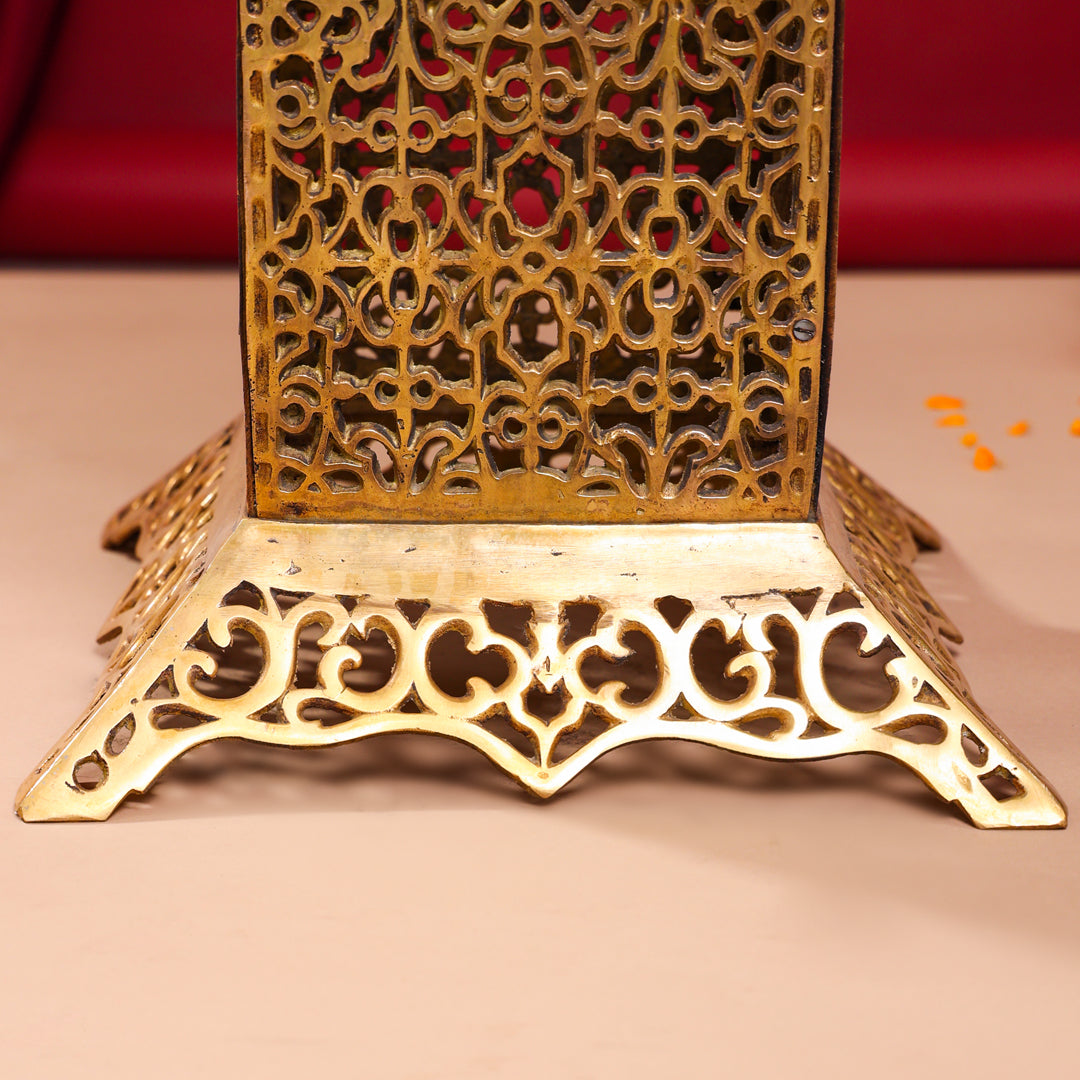 Brass Stool With Forty Hanging Bells (21 Inch)