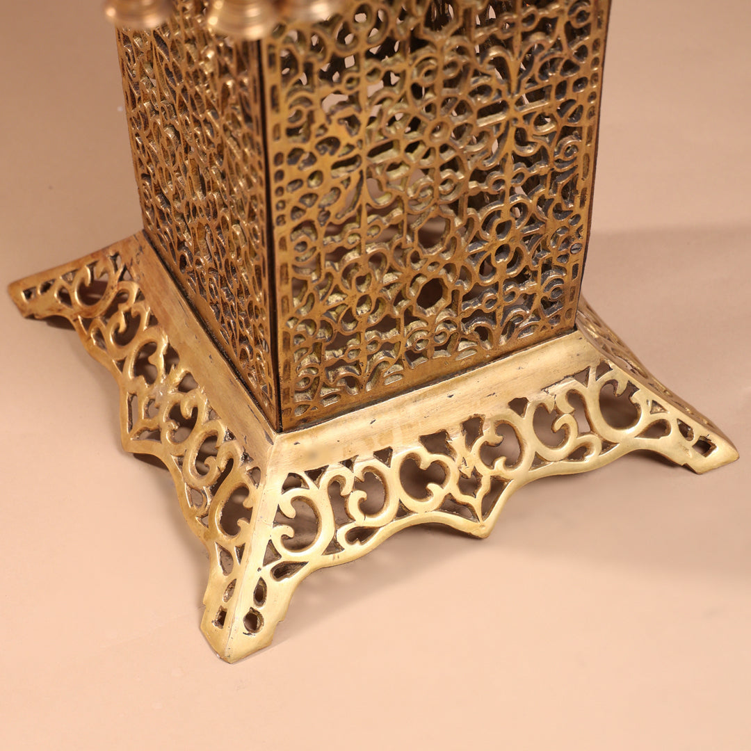 Brass Stool With Forty Hanging Bells (21 Inch)