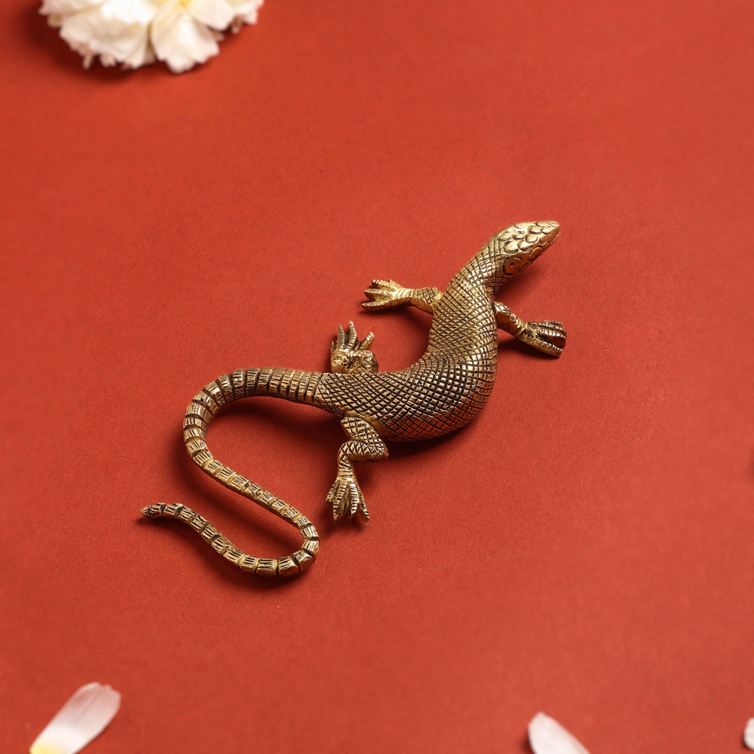 Brass Decorative Lizard (5 Inch)
