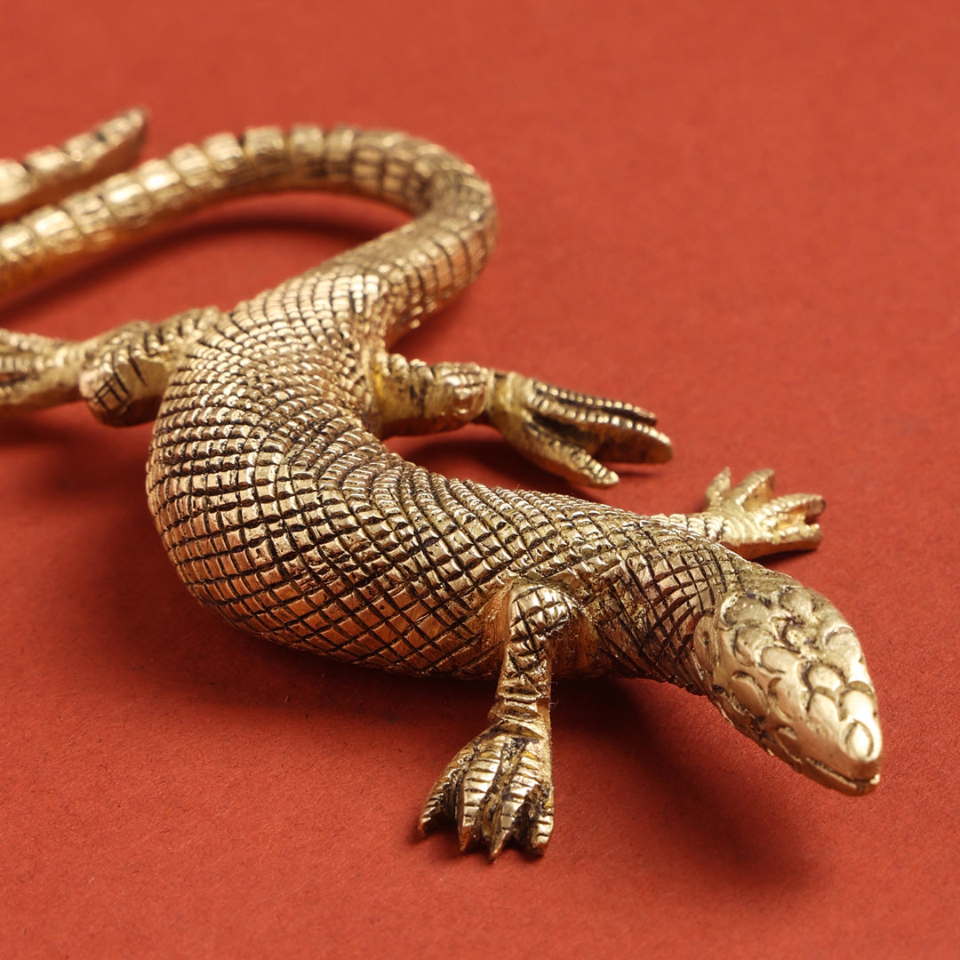 Brass Decorative Lizard (5 Inch)