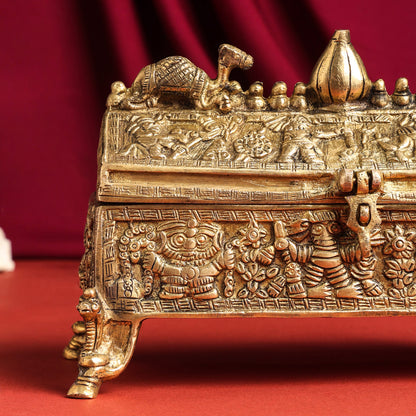 Brass Camel Jewellery Box (6 Inch)