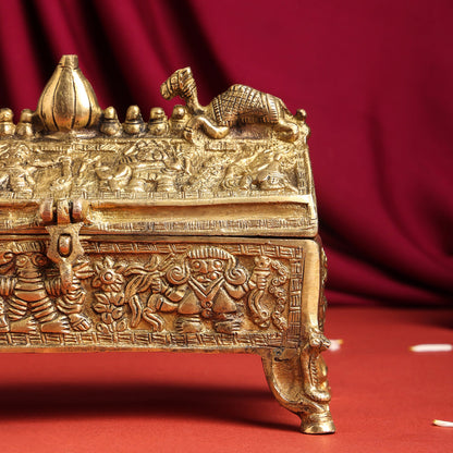 Brass Camel Jewellery Box (6 Inch)