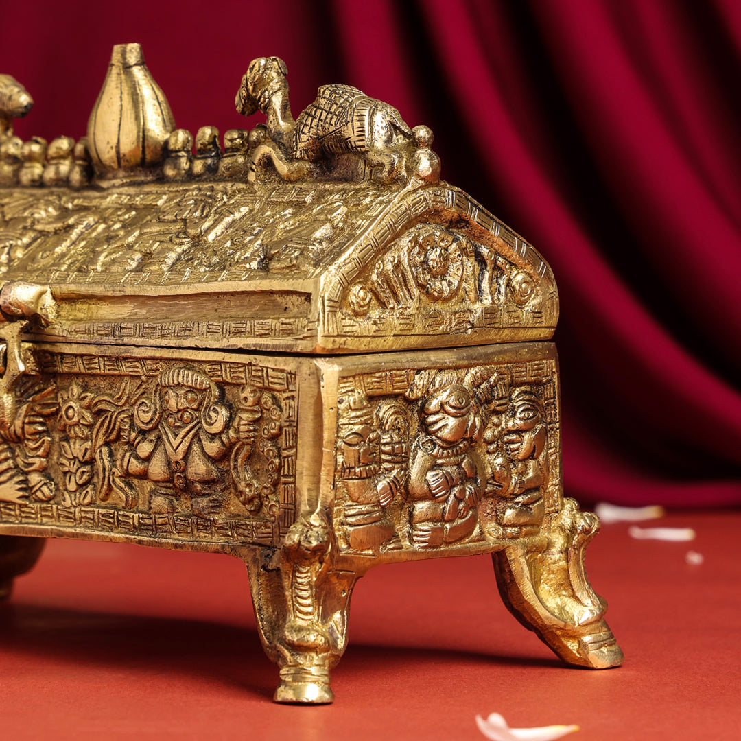 Brass Camel Jewellery Box (6 Inch)