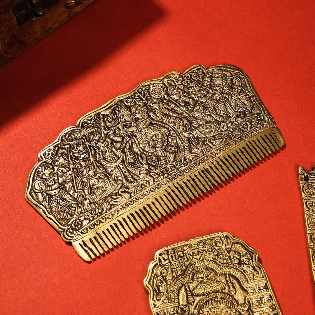 Brass Vintage Hair Comb