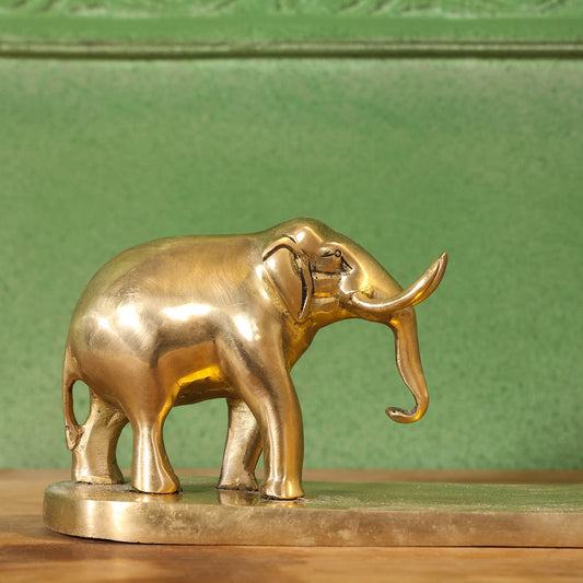 Brass Double Elephant Book Rest (4.5 Inch)