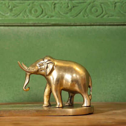 Brass Double Elephant Book Rest (4.5 Inch)