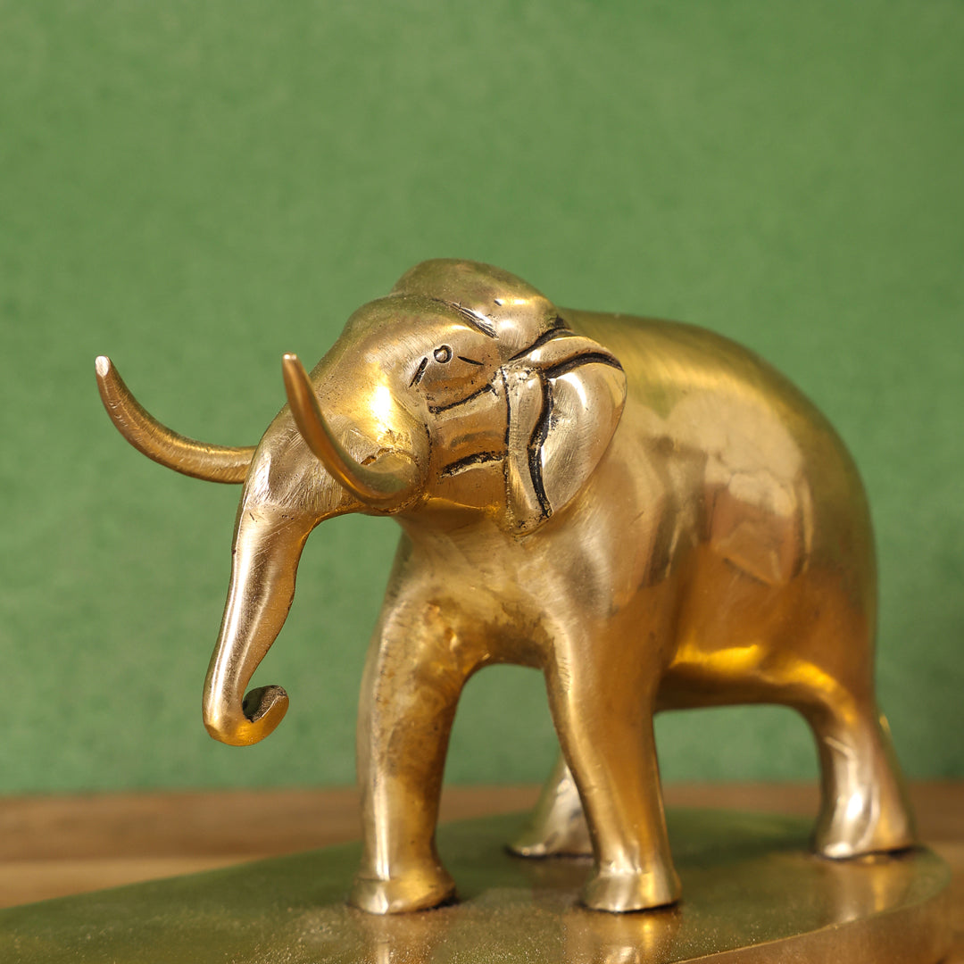 Brass Double Elephant Book Rest (4.5 Inch)