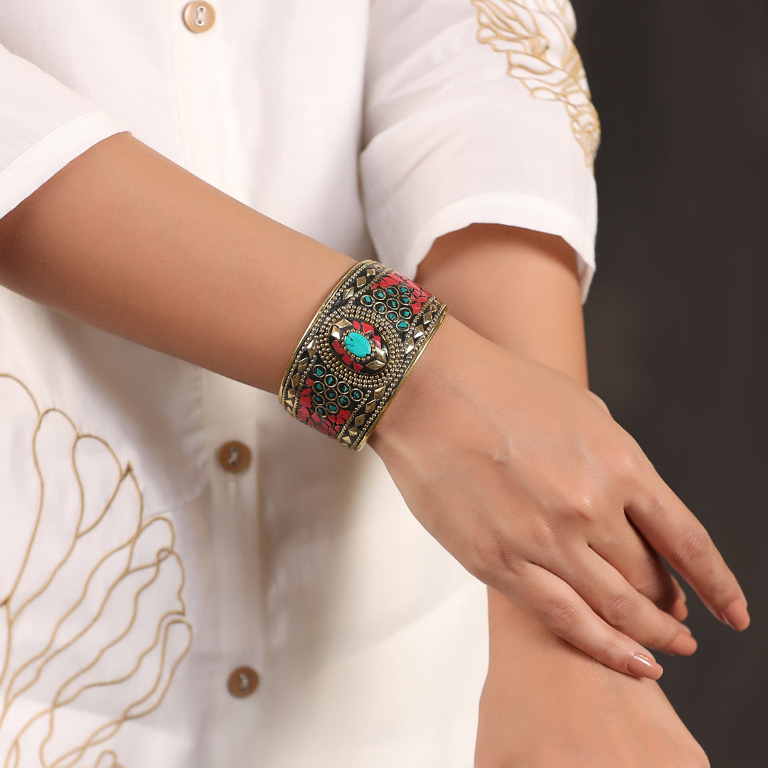 Brass Stone Bracelet