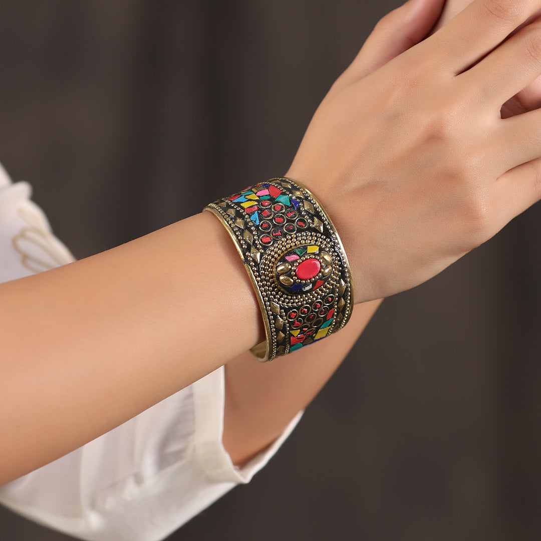 Brass Stone Bracelet