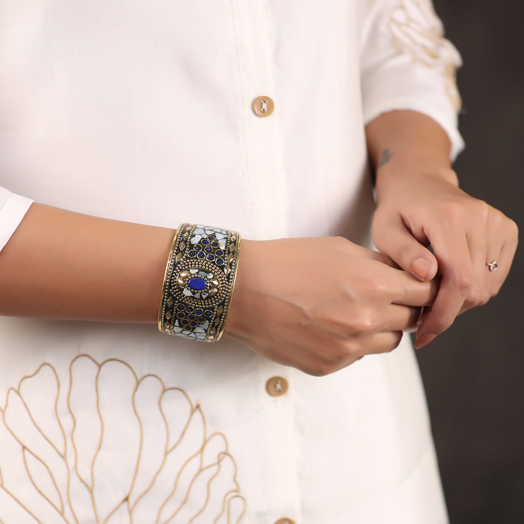 Brass Stone Bracelet