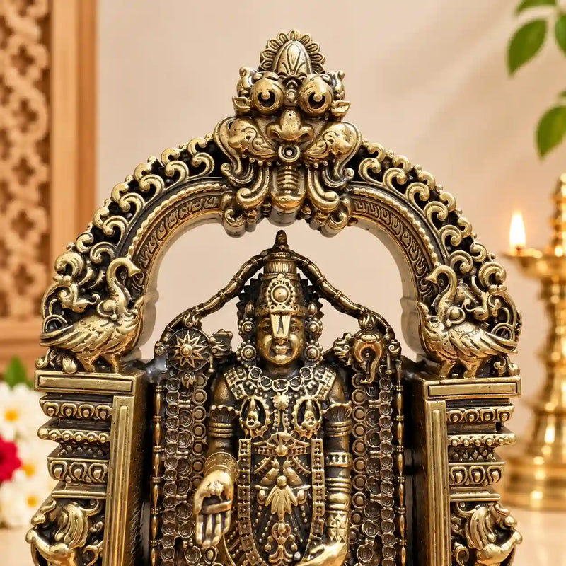 Brass Tirupati Balaji/Venkateshwar lightweight Idol
