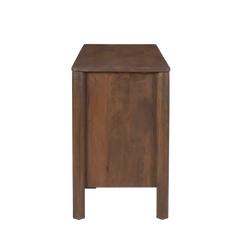 Indiana Scalloped Edge Solid Wood Sideboard – Modern Storage Cabinet