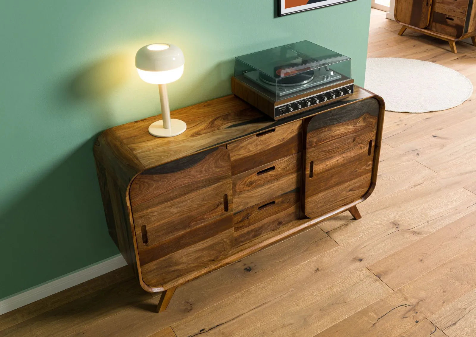 Marwar Solid Sheesham Wood Sideboard / Storage Cabinet