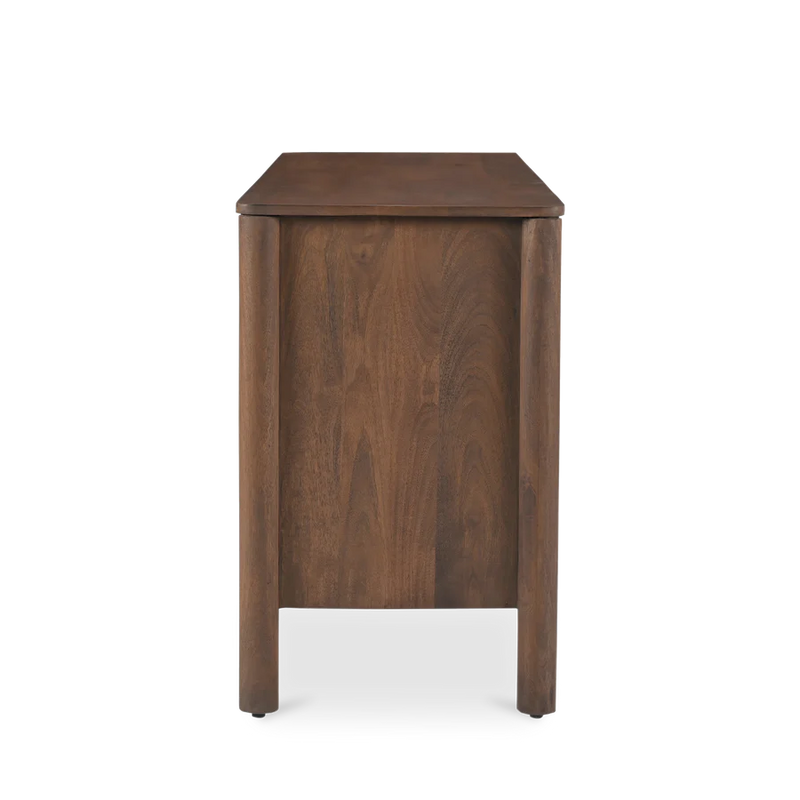 Indiana Scalloped Edge Solid Wood Dresser – Modern Storage Cabinet