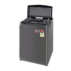 LG 8 kg 5 Star Inverter Fully Automatic Top Load Washing Machine (T80AJMB1Z.ABMQEIL, Stainless Steel Tub, Middle Black)