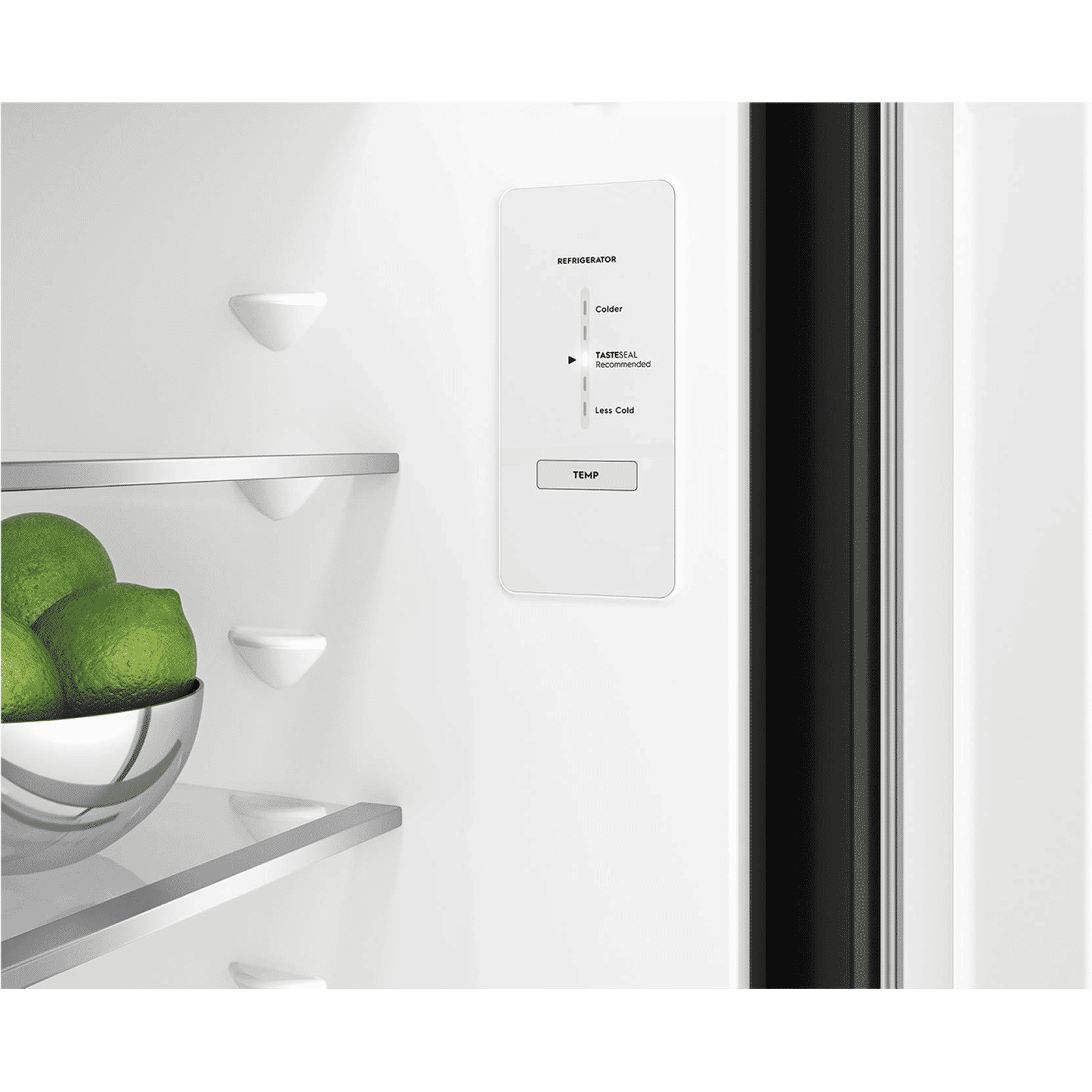 Electrolux UltimateTaste 300 335 Litres 1 Star Frost Free Double Door Bottom Mount Refrigerator with Door Alarm (EBB3702K-H, Glossy Black Steel)
