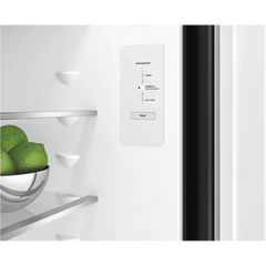Electrolux UltimateTaste 300 335 Litres 1 Star Frost Free Double Door Bottom Mount Refrigerator with Door Alarm (EBB3702K-H, Glossy Black Steel)