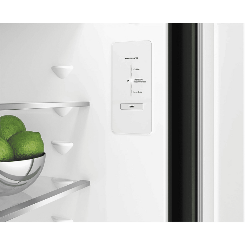 Electrolux UltimateTaste 300 335 Litres 1 Star Frost Free Double Door Bottom Mount Refrigerator with Door Alarm (EBB3702K-H, Glossy Black Steel)